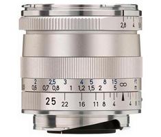 Zeiss ZM 25mm F/2.8 Biogon T* Lens Silver