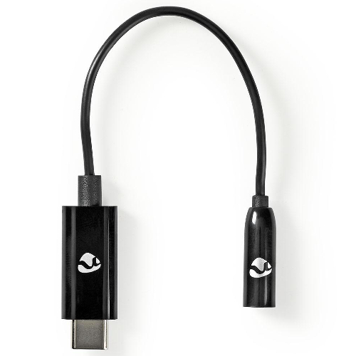 Nedis USB-C Mâle vers 3,5 mm Femelle 0,15 m noir
