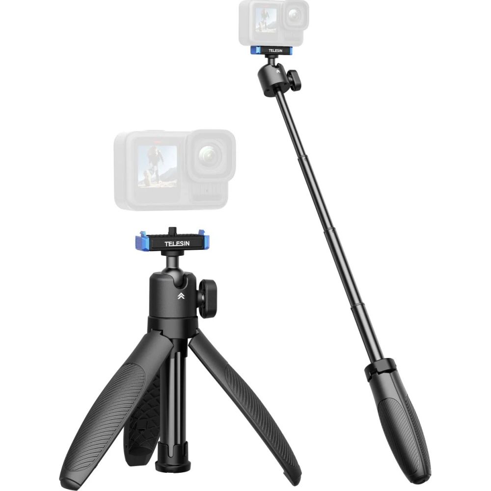 Perche à selfie Telesin Mini Trépied 2.0 avec rotule pour GoPro