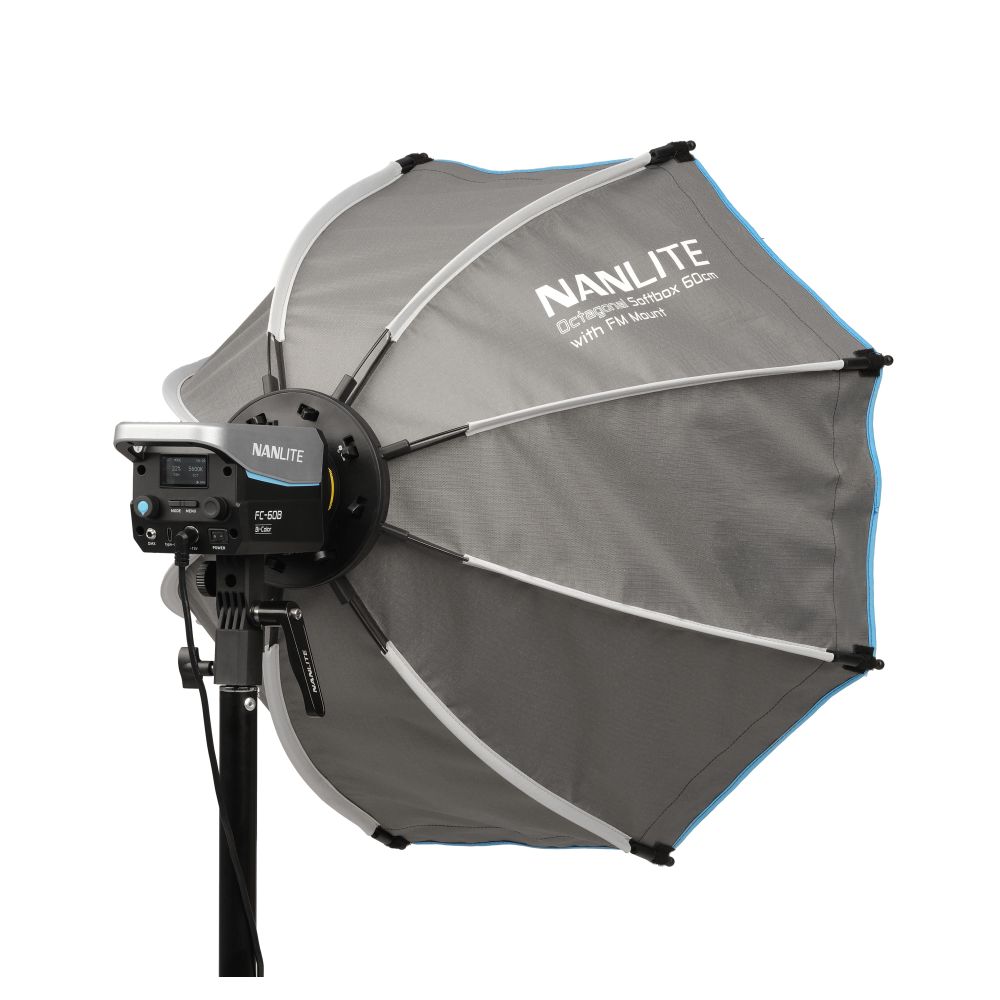 Boîte à lumière octogonale Nanlite 60 cm avec support FM