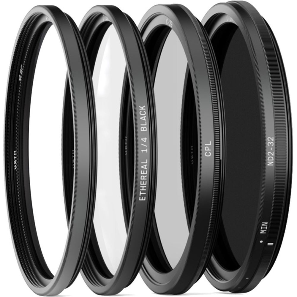 Kit de filtres cinématographiques Urth 67 mm Plus+ (UV, CPL, ND32, Ethereal 1/4 Black Mist)