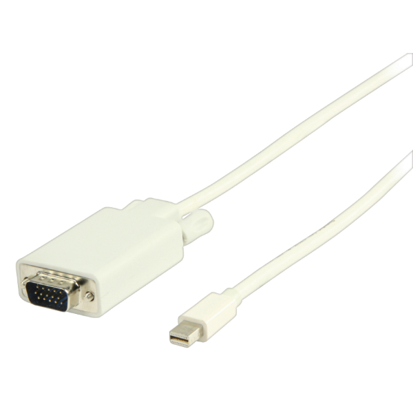 Valueline Mini DisplayPort - VGA 15 Broches 2 Mètres Blanc