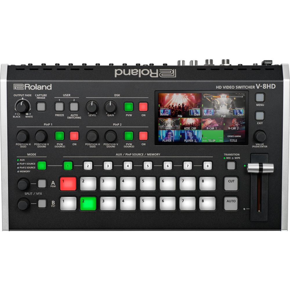Mélangeur vidéo compact Full HD 8 canaux Roland V-8hd