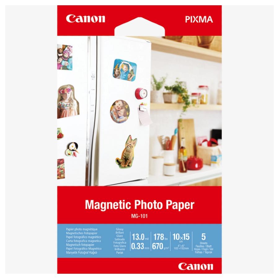 Papier photo magnétique Canon MG-101 4x6