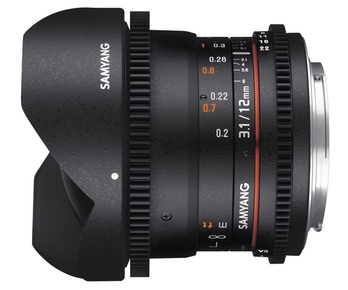 Samyang 12mm T3.1 VDSLR ED AS NCS fisheye MFT