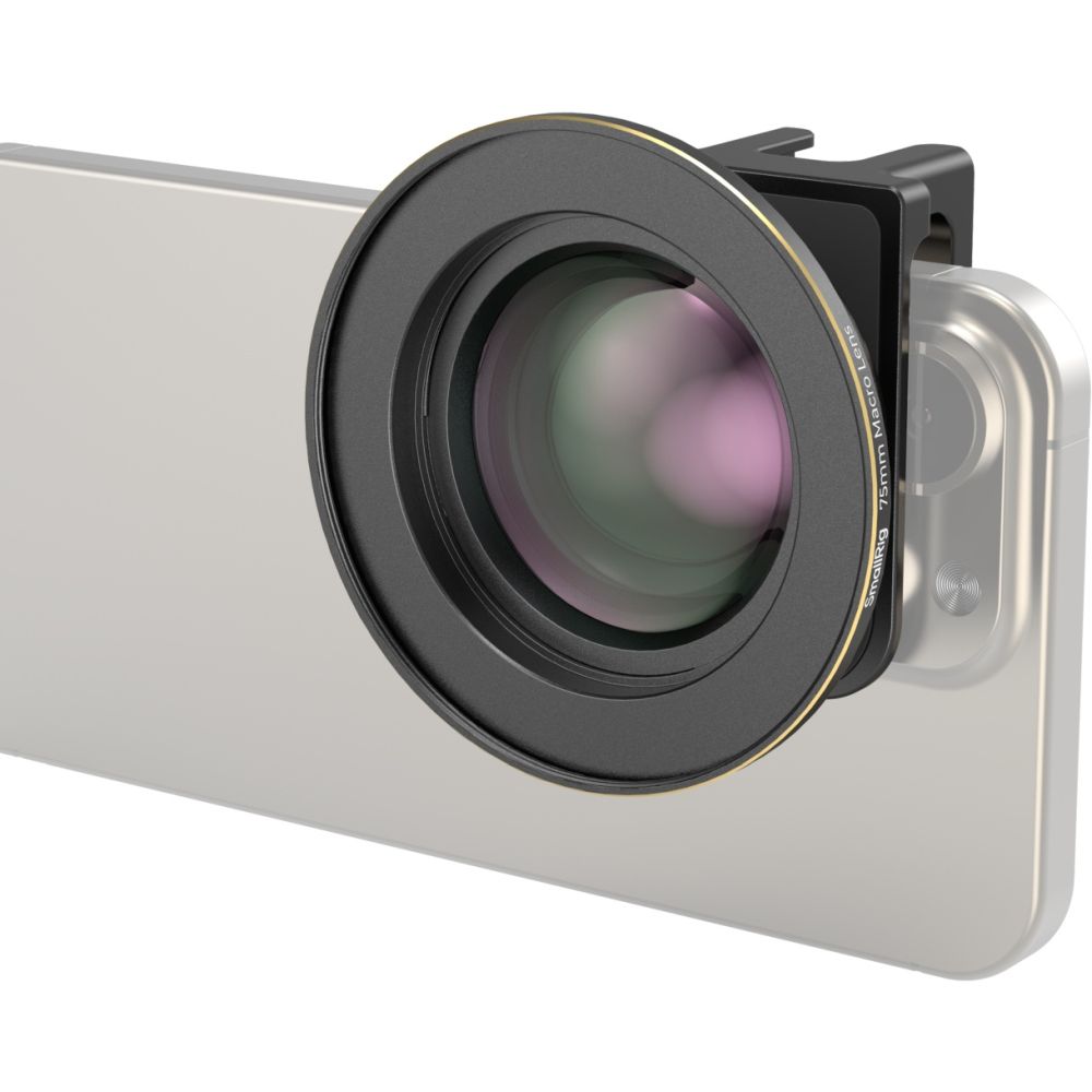 Objectif macro SmallRig 4588 75 mm pour téléphone portable (monture en T)