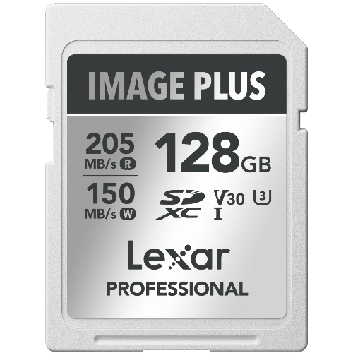 Lexar Image Plus Carte SD UHS-I V30 R205/W150 MB/s - 128GB