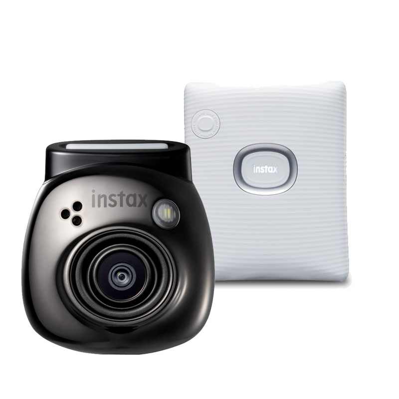Appareil photo numérique Fujifilm INSTAX PAL, Gem Black + imprimante SQUARE Link, White