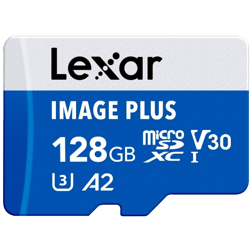 Lexar Image Plus Carte MicroSD UHS-I V30 R100 MB/s - 128GB