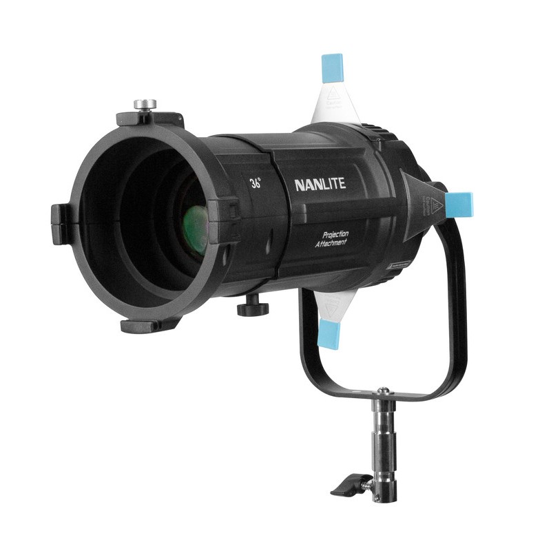 Fixation de projection Nanlite pour monture Bowens avec objectif 36°