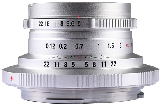 Laowa 15mm f/5 Cookie FF Canon RF (argent)